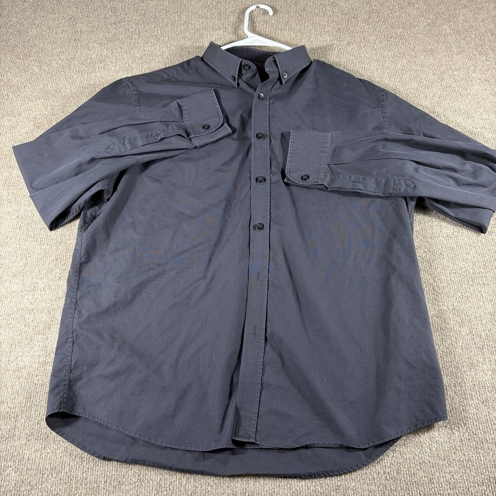 UNTUCKit Men X-Large Button Front Shirt Black Minimalist Business Casual Preppy - Picture 2 of 7